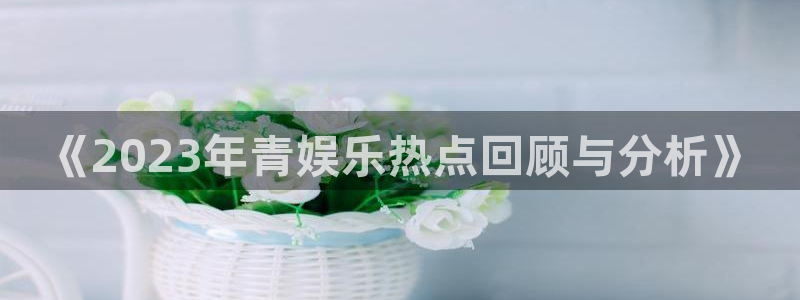 意昂3官网登录：《2023年青娱乐热点回顾与分析》